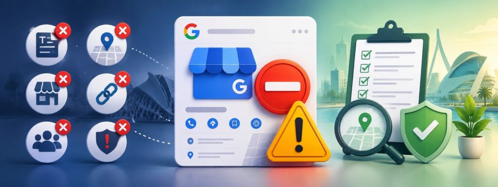 como evitar suspensiones de fichas de google business profile